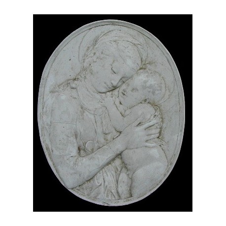LR 95 Madonna di Desiderio da Settignano - ovale h. cm. 49x39