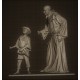 RID 85 Statua del Monaco con fanciullo h. cm. 40-25