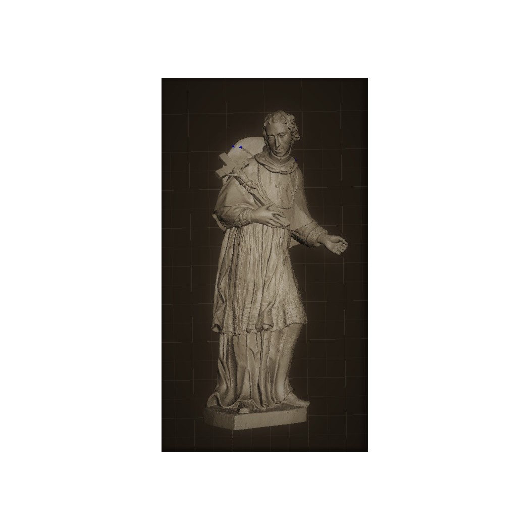 RID 93 Statua di San Carlo Borromeo h. cm. 40